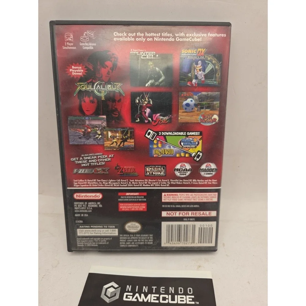 Nintendo GameCube Preview Disc (Nintendo GameCube, 2003) - No memory card